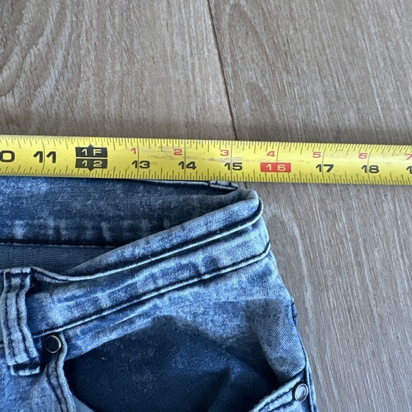 DG2  Diane Gilman Jeans Women's Acid Wash Denim Bootcut Designer Stretch 10 - Picture 5 of 7